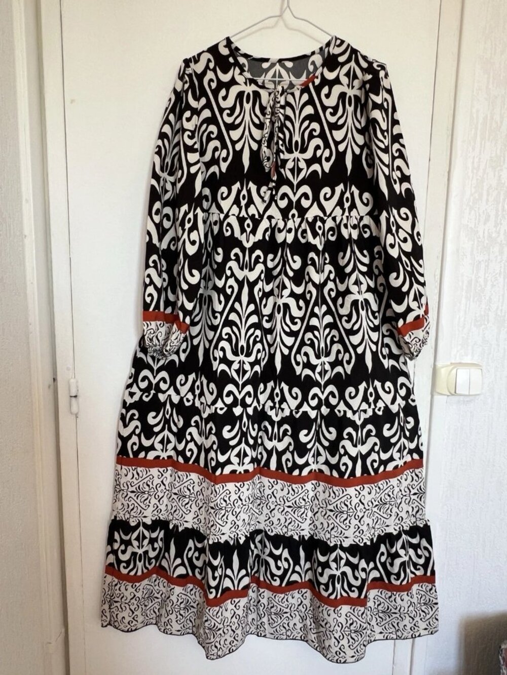 A Bohemian-style long dress